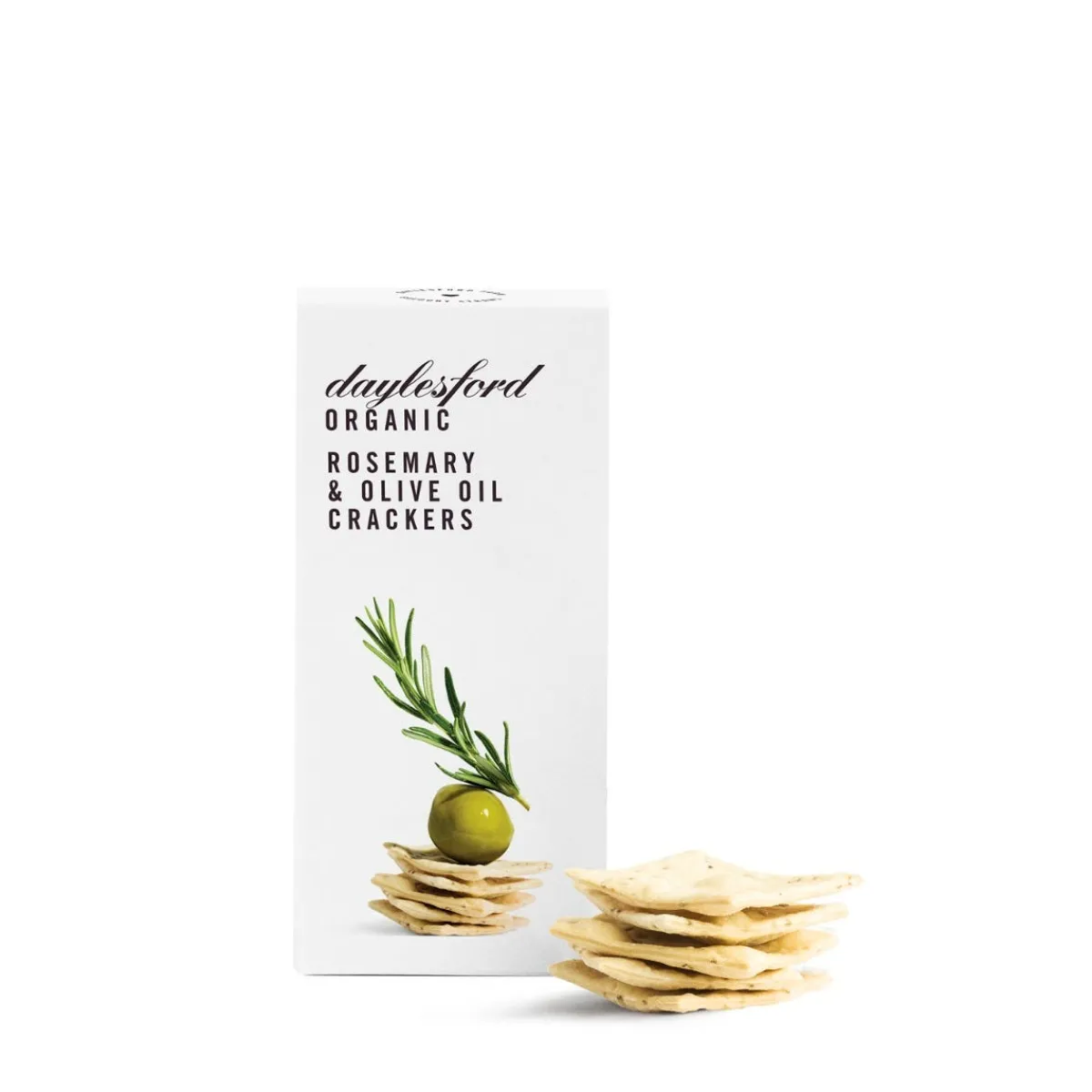 Daylesford Organic Rosemary & Olive Oil Crackers- Savoury Biscuits & Crackers