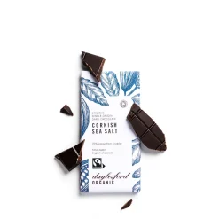 Daylesford Organic Single Origin Dark Chocolate Cornish Sea Salt Bar- Chocolate & Sweets
