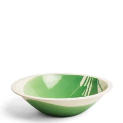 Daylesford Organic Slip Green 40cm Salad Bowl- Tableware
