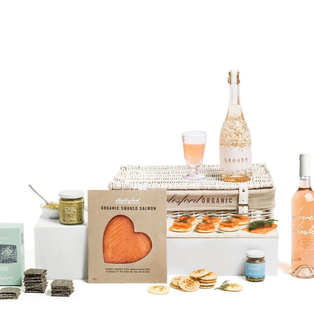Daylesford Organic Sparkle & Smoked Hamper- Meat & Fish