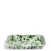 Daylesford Organic Splatter Large Rectangular Dish Green Enamel- Tableware