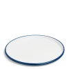 Daylesford Organic White & Blue Enamel Pizza- Tableware