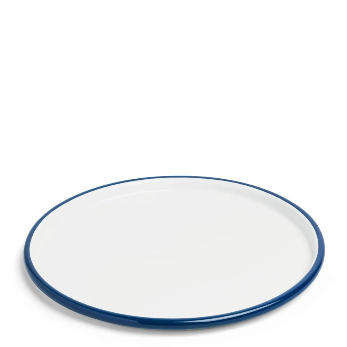 Daylesford Organic White & Blue Enamel Pizza- Tableware