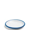 Daylesford Organic White & Blue Enamel Plate Small- Tableware