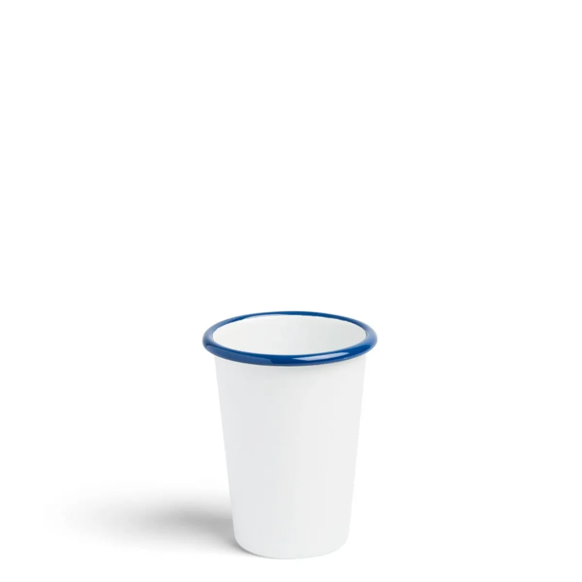 Daylesford Organic White & Blue Enamel Tumbler Small- Tableware