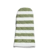 Daylesford Organic White & Green Stripe Oven Glove- Aprons & Tea Towels