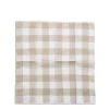 Daylesford Organic White & Natural Check Napkin- Table Linen|Tableware