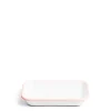 Daylesford Organic White & Pink Enamel Rectangular Dish 21cm- Tableware