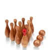 Daylesford Organic Wooden Skittles Garden Game- Garden Games|Books & Games