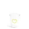 Daylesford Organic Yellow Heart Glass- Glassware|Tableware