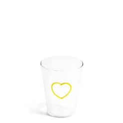 Daylesford Organic Yellow Heart Glass- Glassware|Tableware
